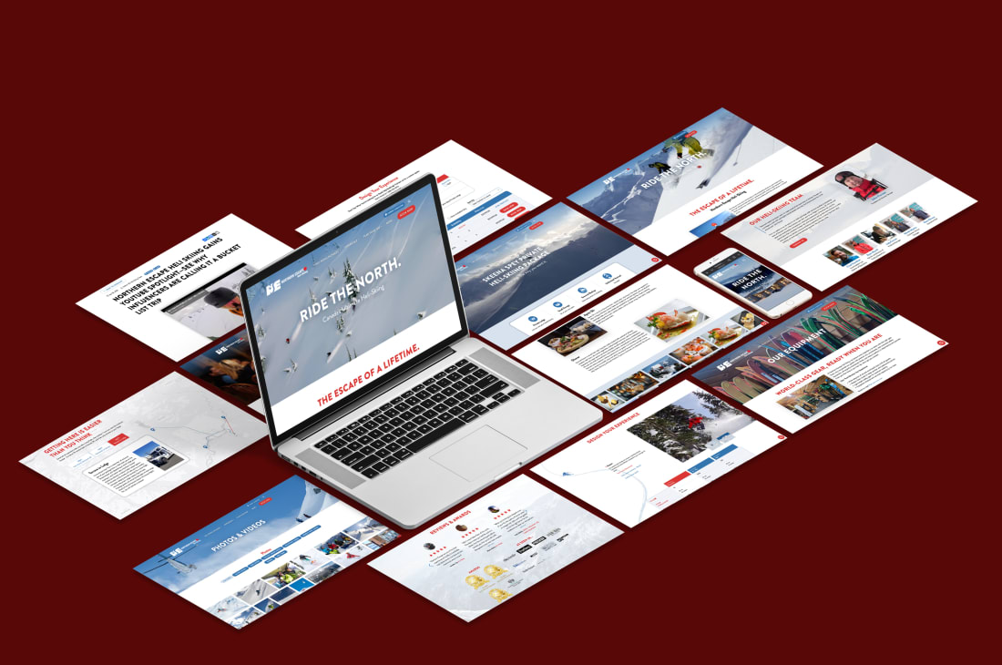 Northern Escape Heli-Skiing website redesign